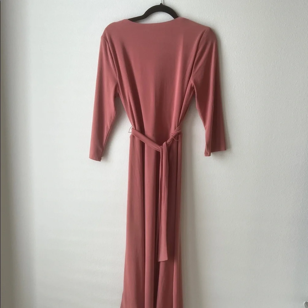 Ralph Lauren Long Sleeve Dress in Dusty Rose - Picture 3 of 5